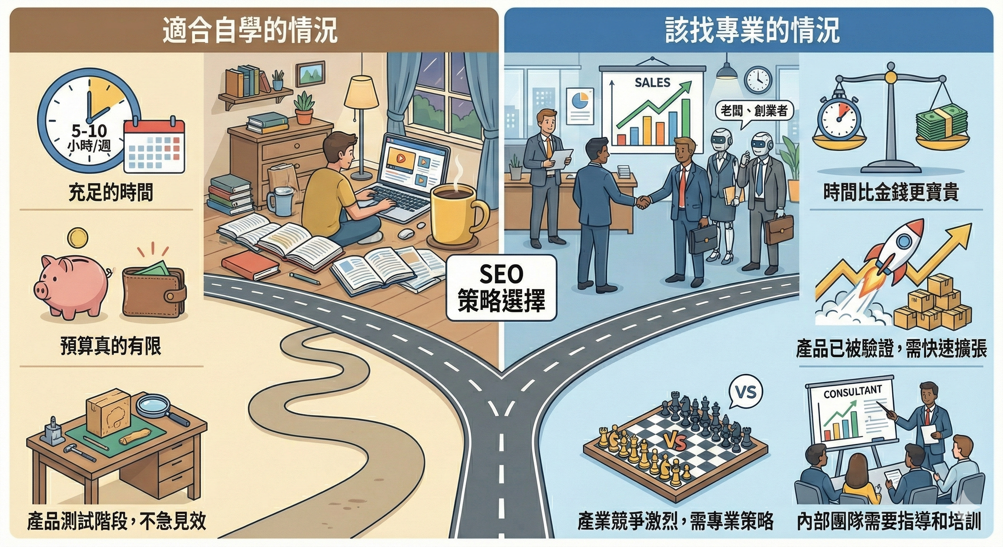 什麼時候適合自學 SEO?什麼時候需要找專業的?