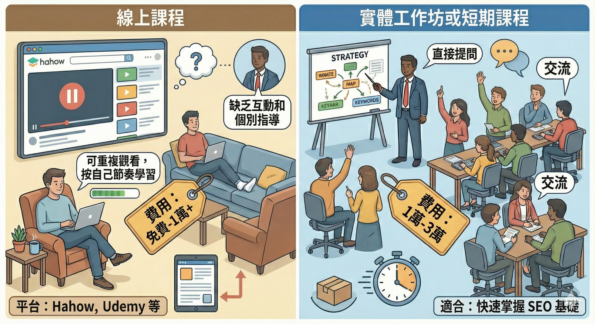 SEO 課程要花多少錢?