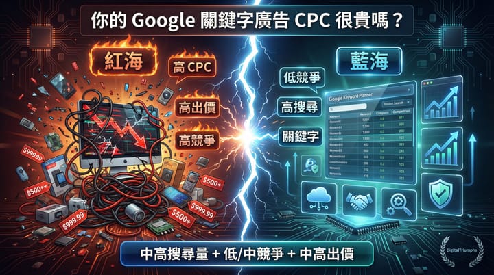 怎麼用 Google 關鍵字規劃工具，找出屬於你的藍海市場？